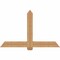 Ekena Millwork Eugene Smooth Timber Gable Bracket, Western Red Cedar, 60"W x 38"H x 5 1/2"D x 5 1/2"F, 15/12 Pitch GBW060X38X0606EUG00SWR - alternate 1